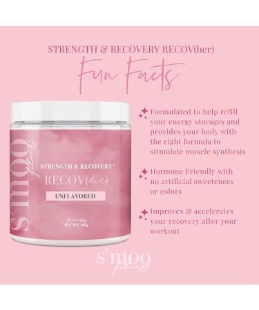 S moo RECOV(her) Recovery Supplement | Hormone-Friendly Muscle Recovery Powder - 30 Servings Unflavored | Enhance Strength & Stimulate Muscle Synthesis - Buy Online on GoSupps.com