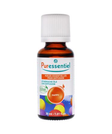 Puressentiel Happy Blend Essential Oils for Diffusion - Therapeutic Natural Vegan Aromatherapy Oil - 1 fl oz - Buy Online on GoSupps.com