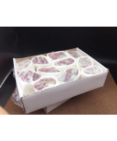 Natural Raw Pink Tourmaline Gemstones Rough Rubellite Crystals and Stones Quartz Set Box Decorations Home Goods - Buy Online on GoSupps.com