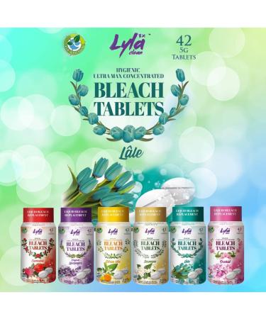 Lyla 3X Clean Ultra Max Bleach Tablets - 42 Tablets 7.4 OZ | Phosphate-Free Laundry and Cleaning Solution | Replaces Liquid Bleach | Lale Original Scent - Buy Online on GoSupps.com