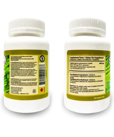 Celery Seed 600mg 90 Tablets 1 bottle by Total Natural circulatory health Healthy Cardiovascular And Urinary Tract Function Men And Sex Health Care - Buy Online on GoSupps.com