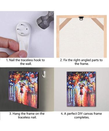 16x20 Inch Canvas Stretcher Bars Wood Frame Kit for Easy Canvas Stretching | Gallery Wrap Oil Frame Kit for Oil Paintings, Prints, Posters - 40.6x50.8cm (16x20) - Buy Online on GoSupps.com