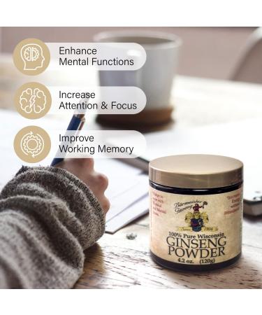 Burmeister Ginseng Instant American Ginseng Root Powder - Panax Powder - 100% Pure American Ginseng Powder, 4.2 oz (120g), 60 Servings, Non-GMO, Additives Free 16 Ounce (Pack of 1) - Buy Online on GoSupps.com