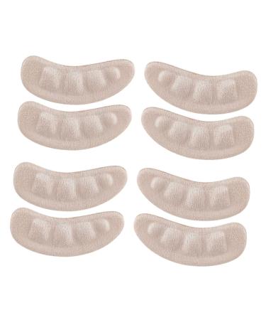 NOLITOY 4 Pairs Non-Slip Stickers Shoes Heel Protector Anti Slip Heel Pads Black Sports High Heel Liners High Heels for Forefoot Pads Heel Cushions Stickers Flannel Front Feet Insole As Shown 8.3x2.8cm