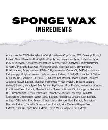 Hanz de Fuko Sponge Wax 2 oz | Premium Organic Men's Hair Styling Paste | Medium Hold Matte Finish - Buy Online on GoSupps.com