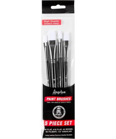 Angelus 5pc Paint Brush Set - Premium Quality Brushes for Artists and DIY Projects - Buy Online on GoSupps.com