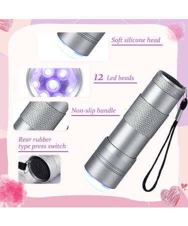 Mini UV Nail Dryer with 2 Silicone Stamper Heads - Portable LED Lamp for Manicure Decor in Silver - Buy Online on GoSupps.com