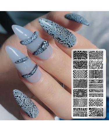 Stainless Steel Nail Art Kit - Python Dusk Beach Leaves Stamping Scraper | Stylish Nail Design Tools - Buy Online on GoSupps.com