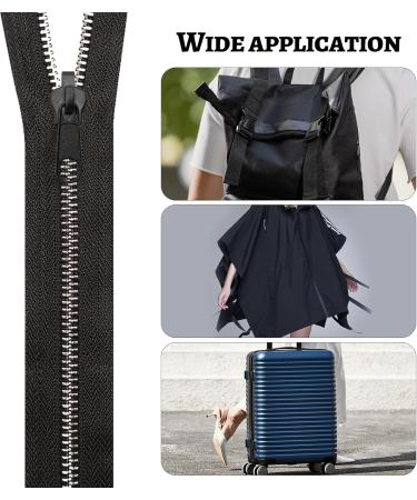 24 Pack Metal Zipper Replacement Set - Universal Zipper Pulls for Coats Suitcases & Backpacks - Black Zipper Repair Kit - Buy Online on GoSupps.com