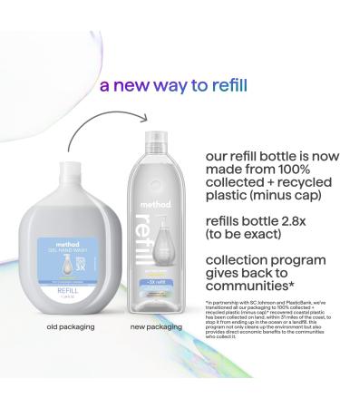 Method Gel Hand Soap, Refill, Sweet Water, 34 oz (Packaging May Vary) 34 Fl Oz (Pack of 1) - Buy Online on GoSupps.com