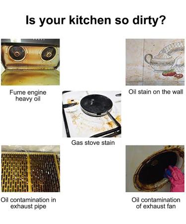 Kitchen Degreaser Foam 100ml Kitchen Grease Cleaner Effective Kitchen Degreaser Cleaner Strong Kitchen Grease Cleaner for Utensils Range Hood Gaoxiao - Buy Online on GoSupps.com