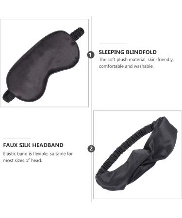 FOMIYES 3 Sets Three Piece Eye Mask Set Silk Mask Makeup Eyeshadow Elastic Hair Bands Kids Hijab Headbands for Kids Hair Masque Hijab for Girls Kids Mask Purple Girl Child Elasticity - Buy Online on GoSupps.com