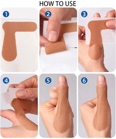 Self-Adhesive Big Toe Corrector Straps - 12 Pieces Hallux Valgus Brace Tape (Complexion) - Buy Online on GoSupps.com