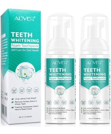 Toothpaste foam toothpaste (2 pack) whitening toothpaste toothpaste white teeth toothpaste for pain -sensitive teeth complete care fluoride -free natural & innovative 30 g (2 pack)