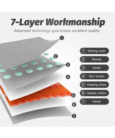Portable 100% Natural Jade Heating Pad for Cramps & Back Pain Relief - Cordless & Wearable Electric Heat Pad - Mini Menstrual Heat Pads for Belly & Back - Grey - Gift for Her/Him - Buy Online on GoSupps.com