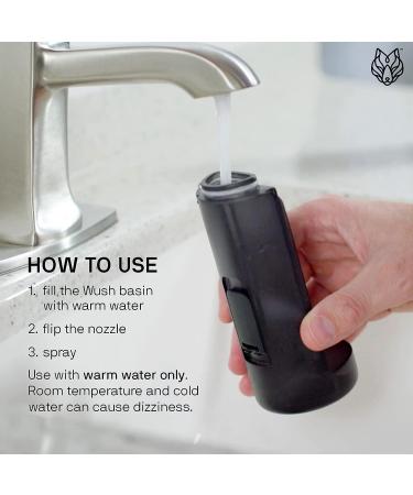 Wush Pro Water Powered Ear Cleaner by Black Wolf - Electric Triple Jet Stream for Safe & Effective Ear Wax Removal - 12 Reusable Tips Included - Buy Online on GoSupps.com