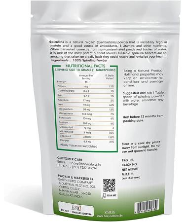  QURA QURA SPIRULINA Powder - 250 GM - Buy Online on GoSupps.com