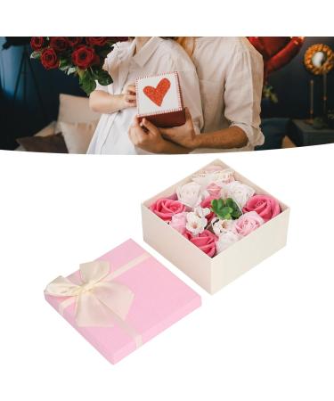  Tnfeeon Rose Flower Soap Decorative Soap Delicate Elegant Flower for Lady Birthday (PINK) - Buy Online on GoSupps.com