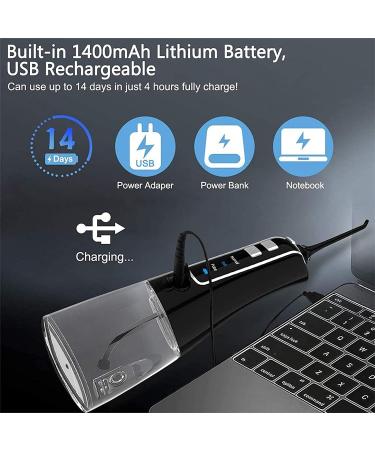 GeRRiT Water Flosser Cordless Teeth Cleaner Oral Irrigator Dental Power Dental Flosser IPX7 Waterproof Teeth Cleaner with 3 Mode and Detachable Water Tank for Travel - Buy Online on GoSupps.com