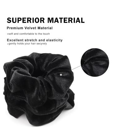 Kavya Hair Tie - 12 Soft Monochrome Elastic Scrunchies for Girls & Women | Perfect Hair Accessories - Buy Online on GoSupps.com