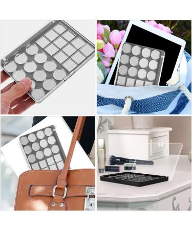 Lurrose Palette de Maquillage Magn tique Vide 2 Pi ces 24 Emplacements Plateau de Fards Paupi res DIY 10 Couleurs Plastique L ger Noir Rangement Cosm tique Professionnel - Buy Online on GoSupps.com