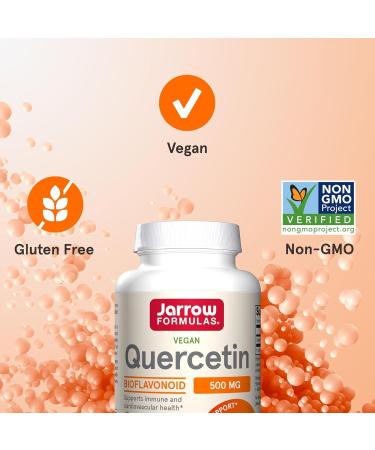 Quercetin 500 mg - Bioflavonoid - Quercetin Dietary Supplement - 100 Servings (Veggie Caps) - Supports Cellular Function Cardiovascular Health Immune Health & Response - Buy Online on GoSupps.com