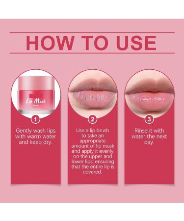 Hydrating Overnight Lip Mask Soothes Dry Lips Locks In Moisture And Delivers Deep Overnight Nourishment(4pcs) - Buy Online on GoSupps.com