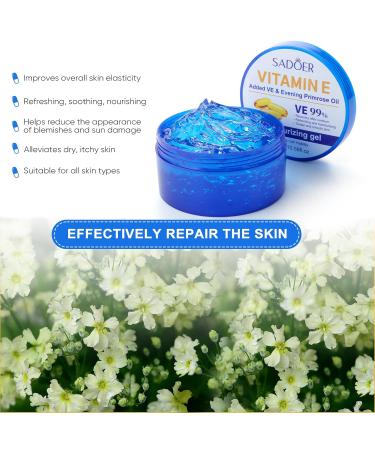 2-Pack Collagen Anti-Wrinkle Repair Gel with Snail Extract | Hyaluronic Acid & Vitamins C&E | Anti-Aging Moisturizer for Face & Body (20 oz - Buy Online on GoSupps.com