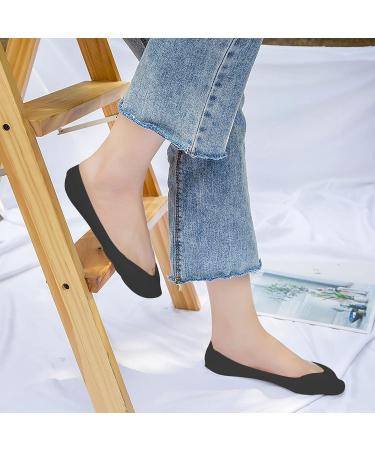 Swysgs 4 Pairs V-Shaped Open Ice Silk Boat Socks - Children's Slide-Resistant Invisible Socks (Black) - Shop Internationally - Buy Online on GoSupps.com