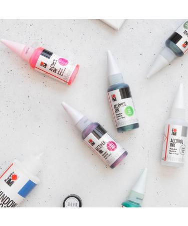 Marabu Pink Alcohol Ink Set - 5 Pastel Colors for Resin & Tumbler Making - 0.68 oz Inks for Paper & Epoxy - Neon, Rose Gold, Magenta - Buy Online on GoSupps.com