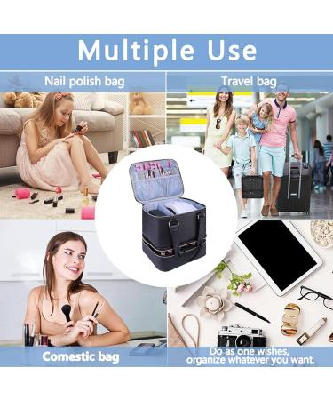 SH-RuiDu Dual Layer Large Capacity Nail Polish Organizer Bag for Nail Lamp and Nail Polish Accessories - Buy Online on GoSupps.com