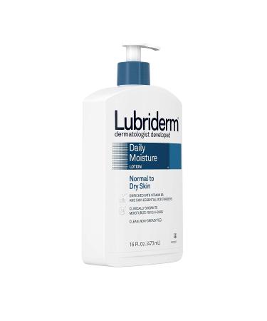 Lubriderm Daily Moisture Hydrating Lotion with Vitamin B5 - 16 fl. oz, Non-Greasy Formula - Buy Online on GoSupps.com