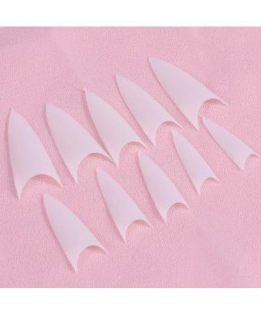 500pcs Transparent Fake Nail Tips - White Manicure Essentials for Stunning Nail Art | International Shipping Available - Buy Online on GoSupps.com
