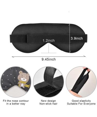 Haskirky Light Blocking Eye Mask - Adjustable Unisex Travel Mask for Deep Sleep and Meditation - Goodies Bears Pattern - Buy Online on GoSupps.com