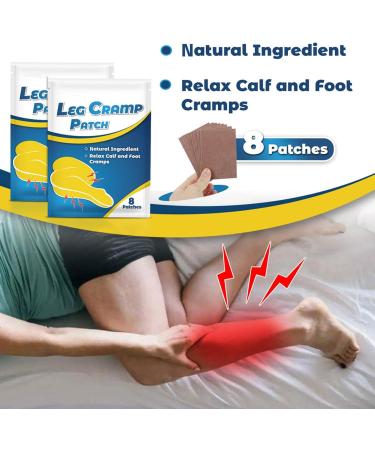 Soulagement des crampes dans les jambes Patchs de crampes aux jambes avec naturel soulagement musculaire maximum pour le pied les mains les jambes les mollets le cou le dos et apaisant - Buy Online on GoSupps.com