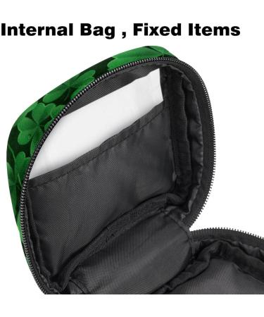 Womens Green Cloverleaf Binding-Up Bag | Tampon Storage Pocket | Zip Pockets for Menstrual Items - Buy Online on GoSupps.com