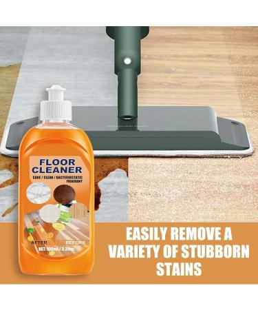 HONGBE Floor Cleaner Jue Fish Powerful Floor Cleaner Natural Decontamination Floor Cleaner with Fresh Lemon Smell Multi-purpose Floor Cleaner Liquid for Cleans Hardwood Tile and Floors (2pcs) - Buy Online on GoSupps.com