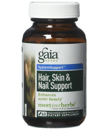 Gaia Herbs Professional Solutions Skin & Nail Support 60 Liquid-Filled Caps