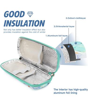 Youshares Insulin Cooling Bag - Travel Bag for Diabetes Insulin Pens & Syringes Diabetic Accessories - Marble Green Design - Buy Online on GoSupps.com