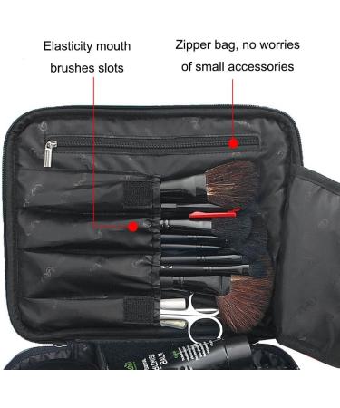 ONEGenug Large Travel Cosmetic Bag for Women & Girls - Black Makeup Organizer - Perfect for International Shipping - Buy Online on GoSupps.com
