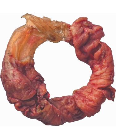 Buffalo Jerky Tendon Ring (2-4 Inches) 100% All-Natural Single Ingredient Grass-Fed Free-Range Premium Buffalo Dog Chews - Air Dried Healthy Dog Treats - 5 Pack - Buy Online on GoSupps.com
