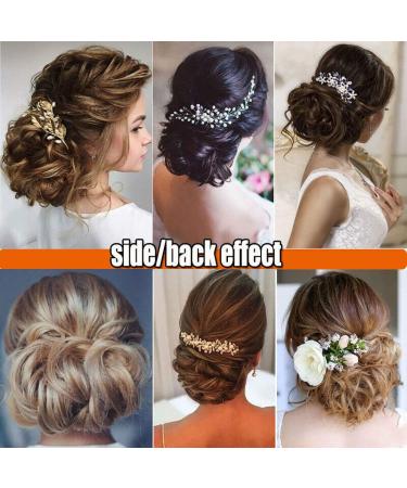 Drawstring Ponytail Clip in Comb Hair Extensions Chignon - Light Brown | Easy Up Do for Messy Curly Wavy Hair - Buy Online on GoSupps.com