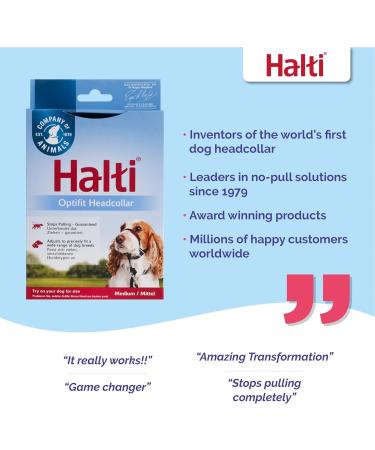 HALTI Optifit Headcollar Medium Size | Professional Anti-Pull Dog Training Harness - Buy Online on GoSupps.com
