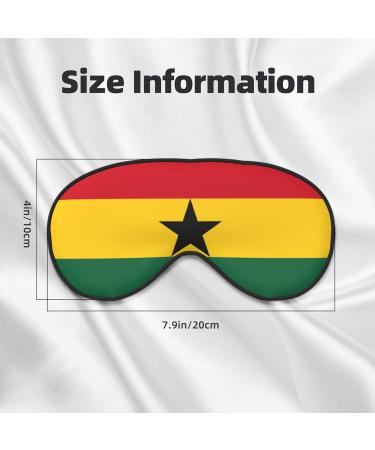 Flag of Ghana Soft Eye Mask | Comfortable Sleep Mask for Side Sleepers | Light Blocking & Pressure-Free Eyemask - Buy Online on GoSupps.com