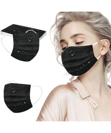 50Pcs Disposable Face Masks for Women with Elastic Ear Loop 3 Ply Breathability Comfort Colors Floral Halloween Mask (E-026) - Buy Online on GoSupps.com