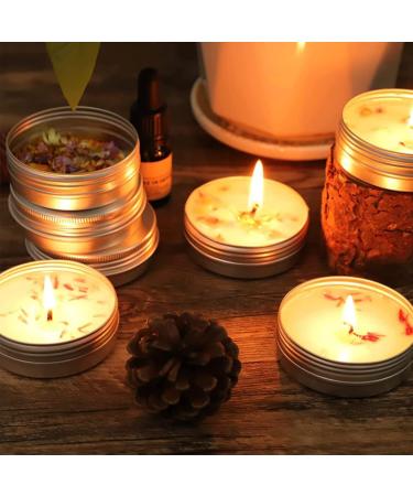 20ml Round Aluminum Doses Set - Empty Screw Lid Cap Containers for Cosmetics Ointments Creams and Candles | Travel-Friendly Tins for DIY Lip Balm & More - Buy Online on GoSupps.com