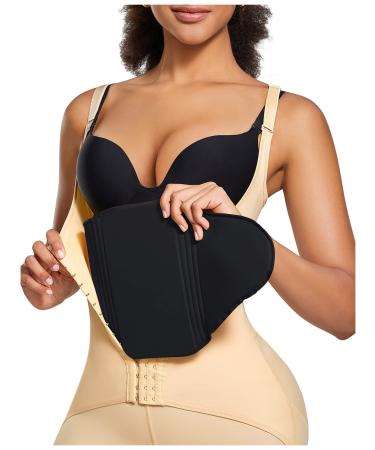 Bafully Abdominal Compression Board Foam Pad for Belly Flattening Liposuction Tuck Liposuction Recovery Zwart One size Zwart One size