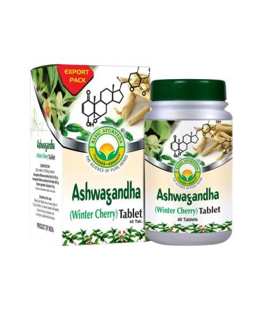 BASIC AYURVEDA Ashwagandha Tablets - 1000mg | Winter Cherry Herbal Supplement | Plant-Based Formula for Daily Routine | Natural Root Extract for Men & Women | 40 Tablets