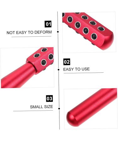 Healeved 1pc Face Firming Machine Facial Roller Eye Mini Face Roller Pink Business Card Holder Face Massager Facial Beauty Massager Face Lift Tool Ipl Red Aluminum Alloy 16.5X2cm Red - Buy Online on GoSupps.com