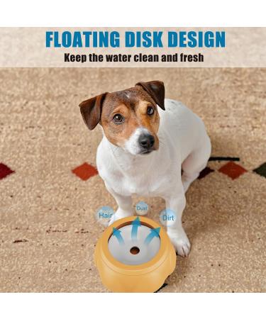 Leak-Proof Wasserne Bowl for Dogs - 1.1L Anti-Splash Water Dispenser in Orange | Ideal for Cats & Dogs - Buy Online on GoSupps.com